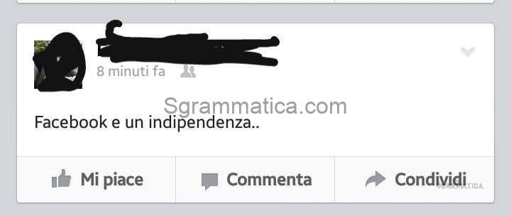 Vorrei leggere la dichiarazione di indipendenza di Facebook 1 Vorrei leggere la dichiarazione di indipendenza di Facebook 1