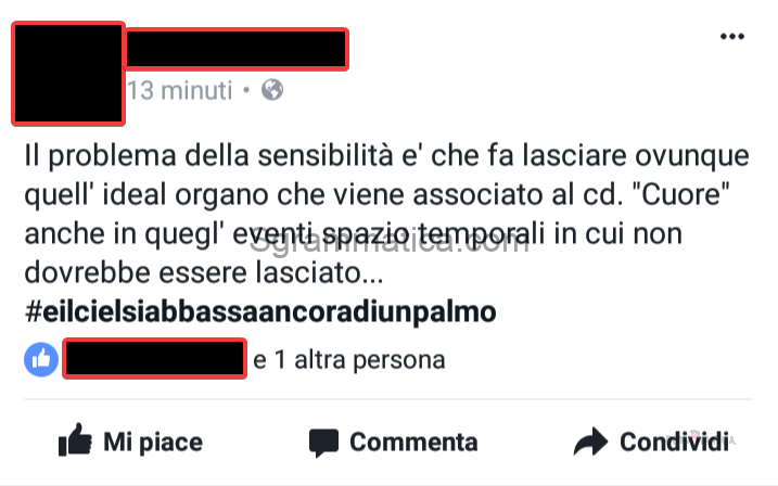È veramente un grave problema 1 È veramente un grave problema 1